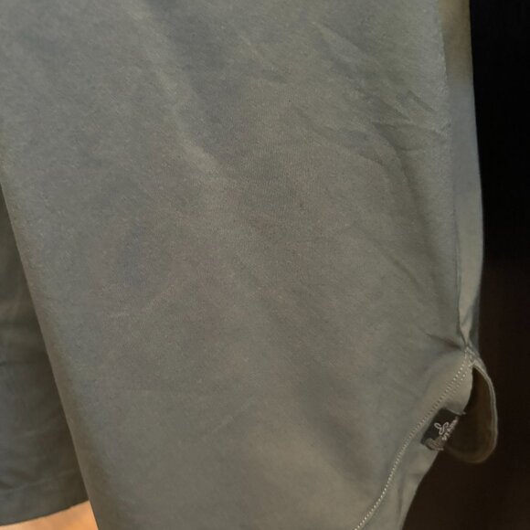 Short Sleeve PRANA snap front dress so cute!  Army Green - Picture 6 of 9